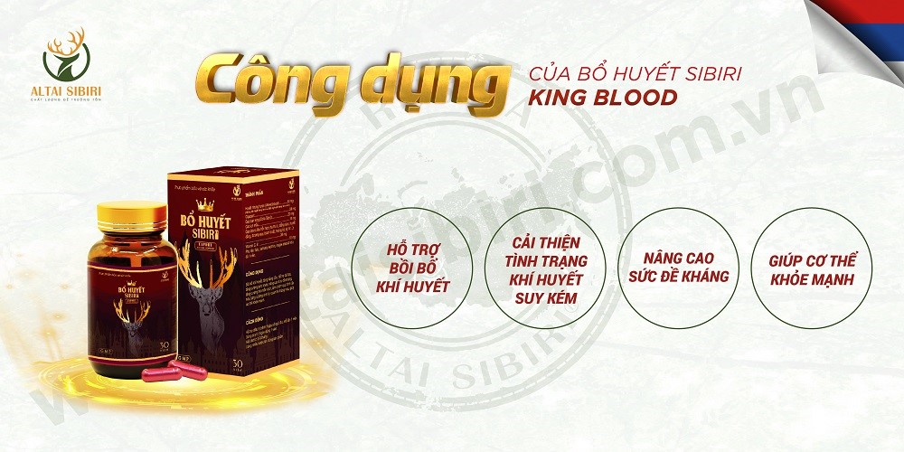 King blood - Bổ huyết Sibiri (Lọ 30 viên)